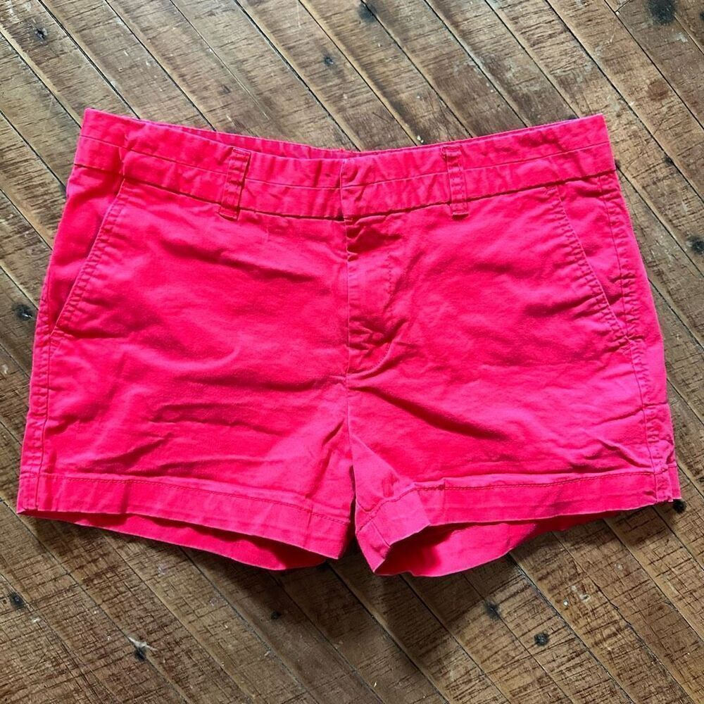 Khakis by Gap city 3 inch bright red flat front chino shorts